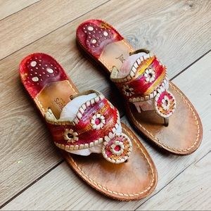 Jack Rogers | Red Sandals | Size 8